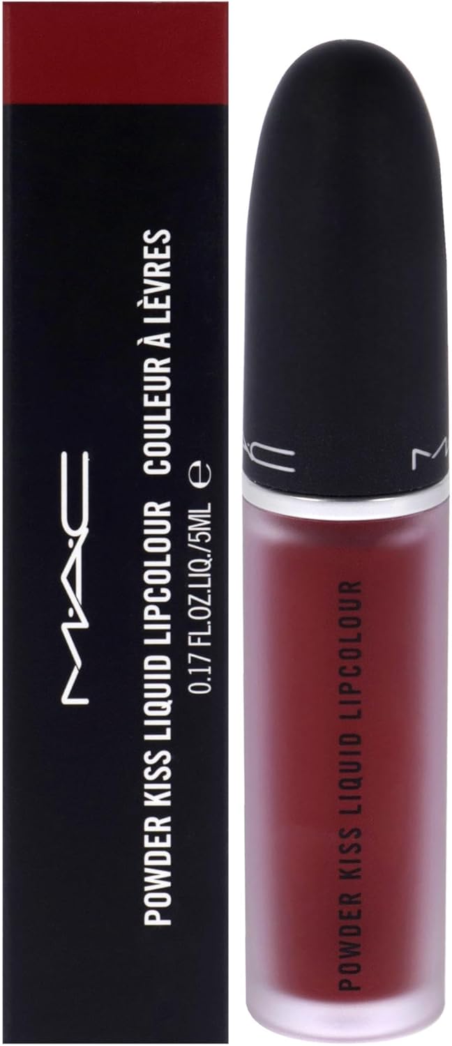 MAC Powder Kiss  Liquid Lip Colour  5ml -  983 Burning Love