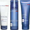 Clarins Men Gift Set: Super Moisture Gel 50ml + Deodorant Roll On 50ml + Shampoo and Shower Gel 30ml + Active Face Wash 30ml