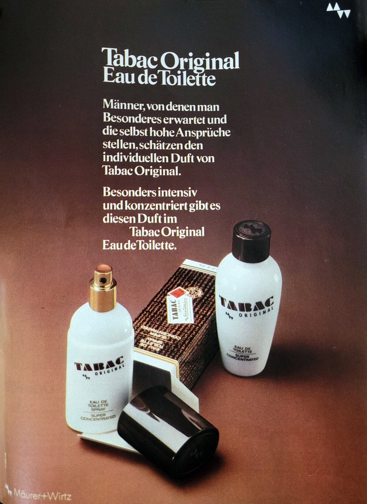 Mäurer & Wirtz Tabac Original Eau De Cologne 100ml Spray