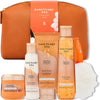 Clarins Body Care Set: Rich Body Lotion 200ml + Hand and Nail Treatment Cream 30ml + Body Scrub 30ml