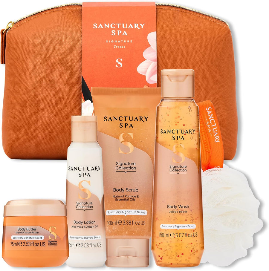 Clarins Body Care Set: Rich Body Lotion 200ml + Hand and Nail Treatment Cream 30ml + Body Scrub 30ml