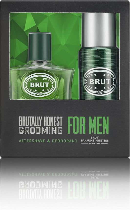 Brut Gift Set 100ml Aftershave + 200ml Deodorant Spray