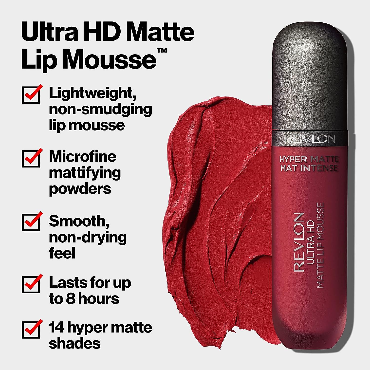 Revlon Ultra HD Vinyl Lip Mousse 5.9ml - 850 Scorpion Red