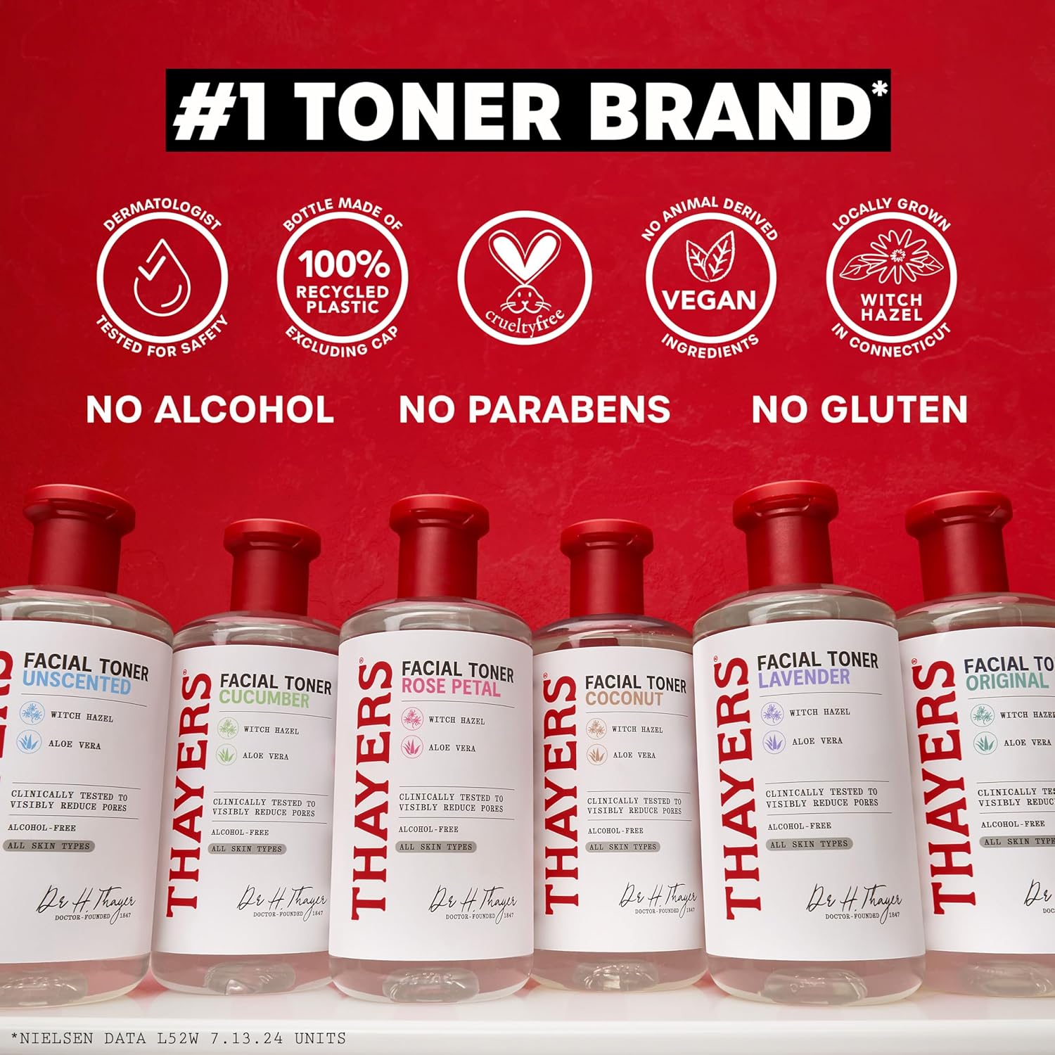 Thayers Witch Hazel Aloe Vera Formula Facial Toner 355ml - Cucumber/Alcohol Free