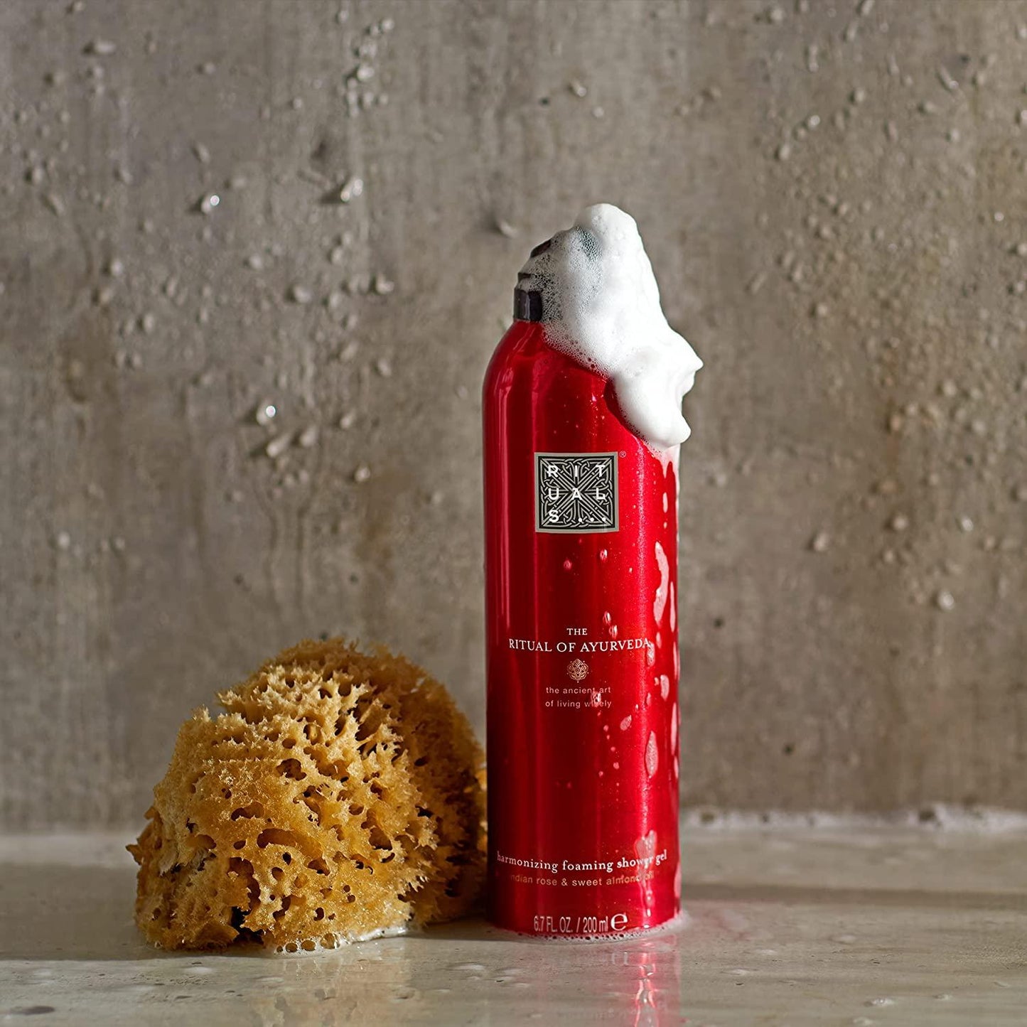 Rituals The Ritual Of Ayurveda Foaming Shower Gel 200ml - Indian Rose and Sweet Almond Oil