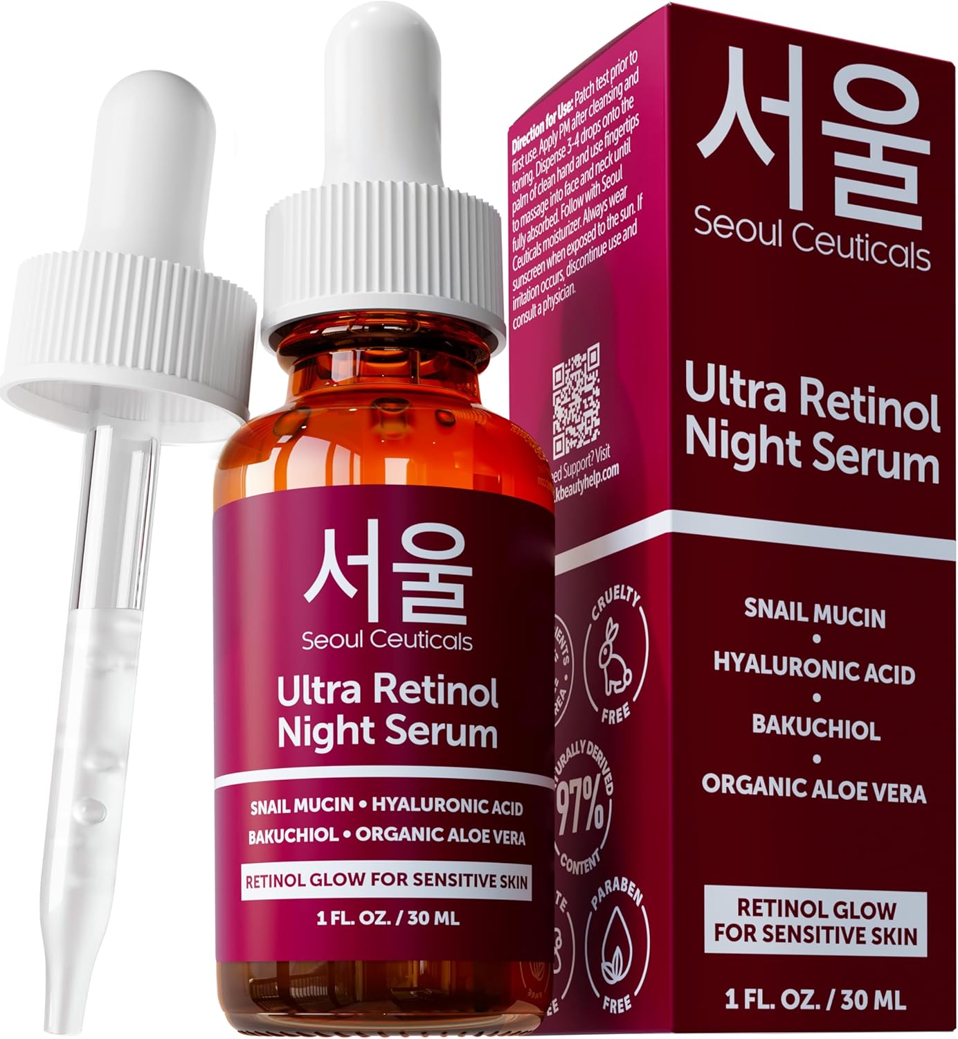 Beauty Pro Day + Night Serum Duo - HYALURONIC ACID Daily Serum 50ml + NEW BAKUCHIOL Daily Serum 50ml