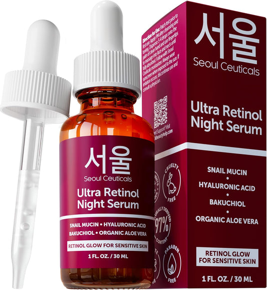 Beauty Pro Tag + Nacht Serum Duo - HYALURONSÄURE Tages-Serum 50ml + NEUES BAKUCHIOL Tages-Serum 50ml
