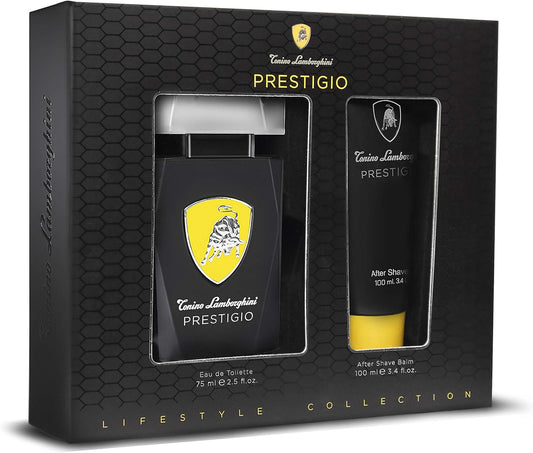 Lamborghini Sportivo Gift Set 125ml EDT Spray + 100ml Shower Gel + 100ml Aftershave Balm