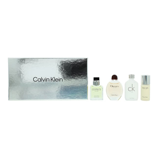 Calvin Klein Men's Mini Gift Set 2 x 10ml CK One EDT + 10ml Eternity EDT + 10ml Defy EDT