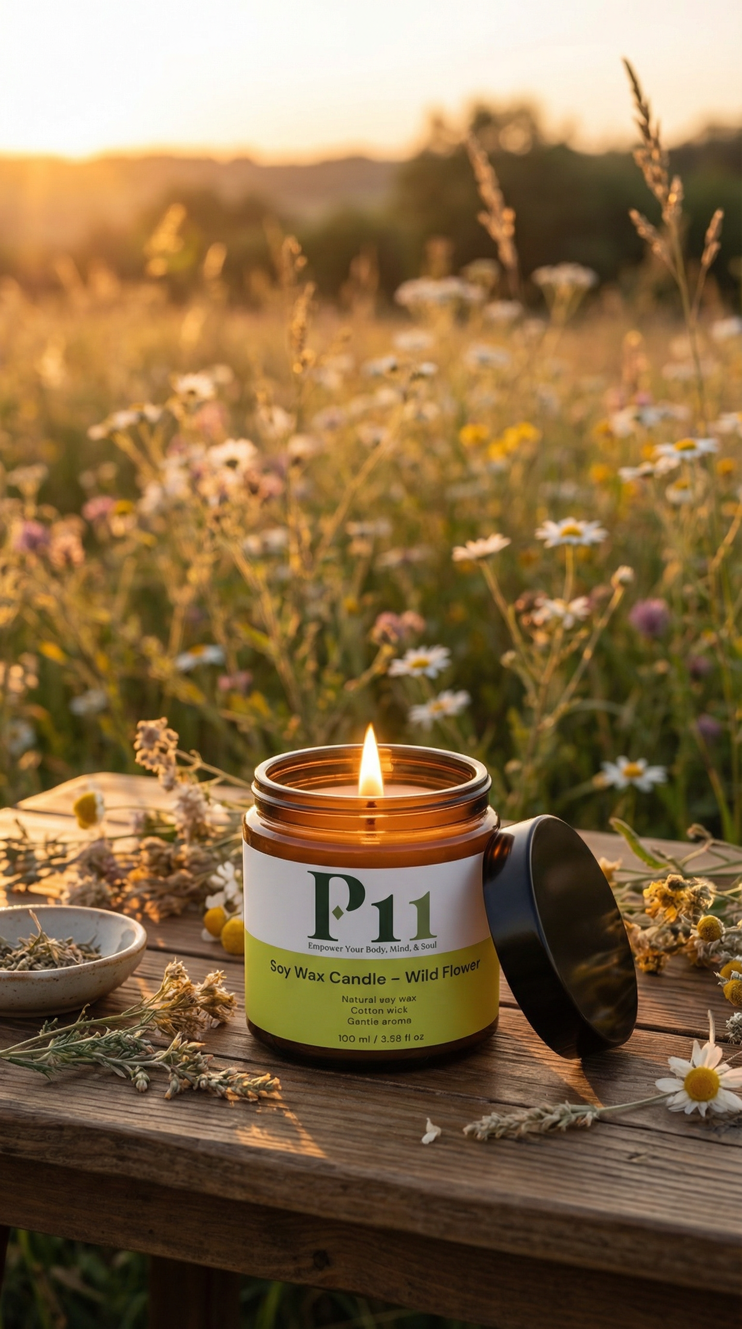 P11 - Soy Wax Candle - Wild Flower