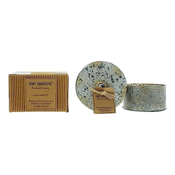 Bali Mantra Victorian Tin Candle 280g - Peach Grapefruit