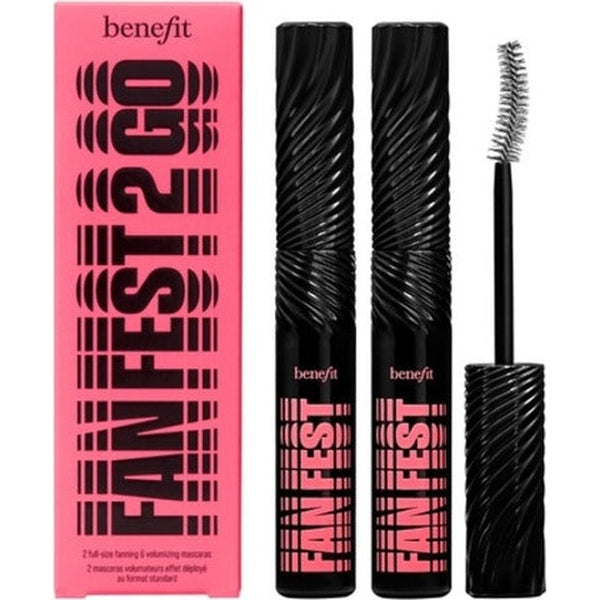 Benefit Fan Fest Fanning & Volumizing Mascara Duo Set 2x 8.5g Fanfest Volumizing Black Mascara