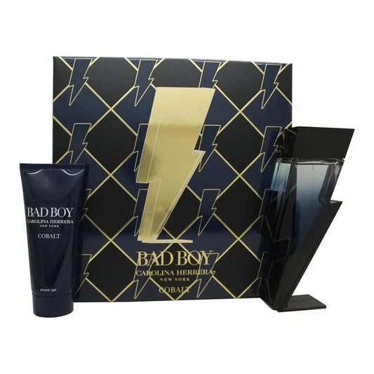 Carolina Herrera Bad Boy Cobalt Gift Set 100ml EDP + 100ml Shower Gel