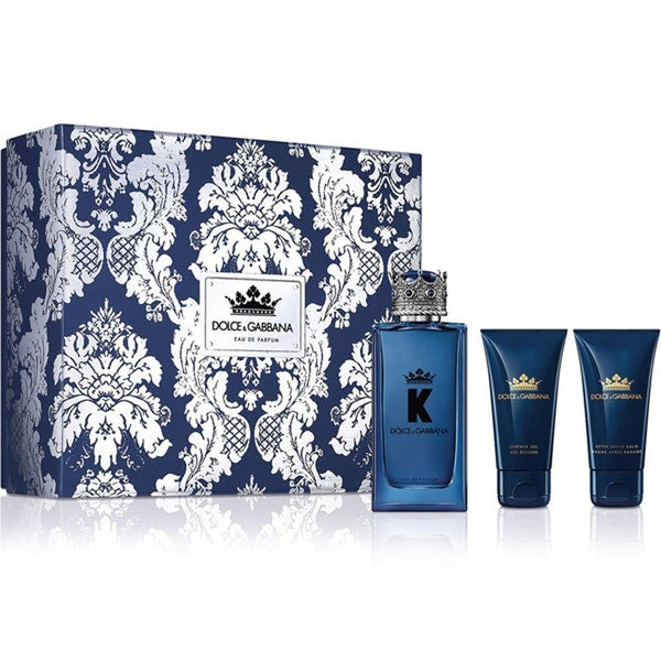 Dolce &amp; Gabbana K Gift Set 100ml EDP + 50ml After Shave Balm + 50ml Shower Gel