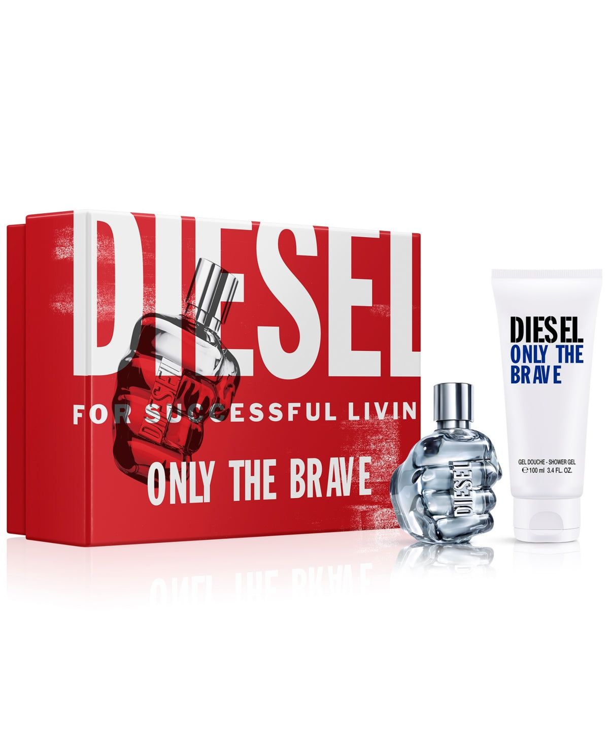 Diesel Only The Brave Gift Set 50ml EDT + 75ml Shower Gel