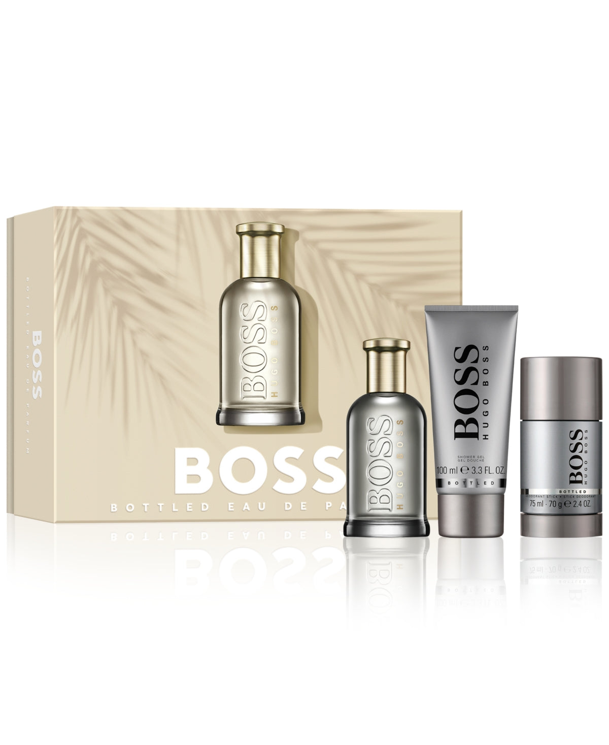 Hugo Boss Boss Bottled Eau de Parfum Gift Set 100ml EDP + 100ml Shower Gel + 75g Deodorant Stick