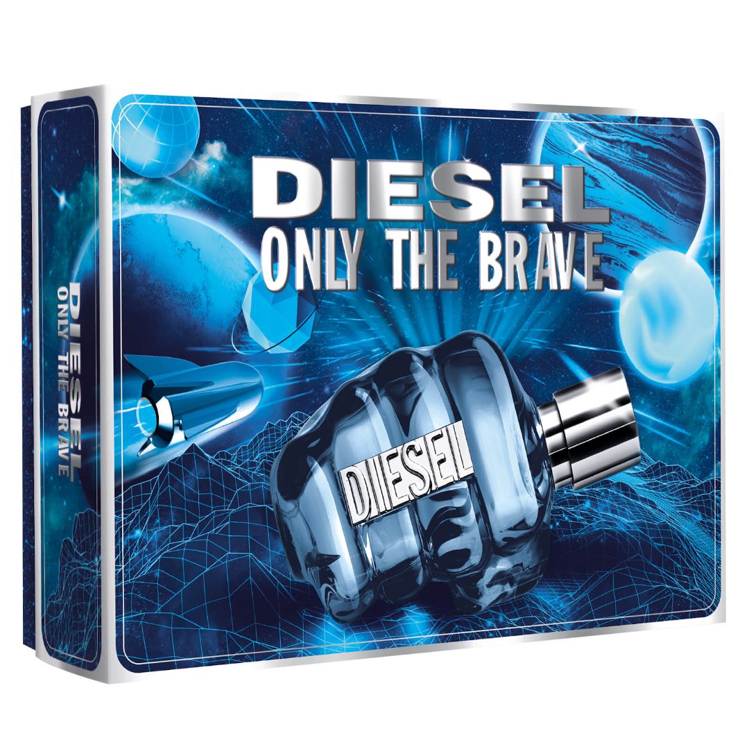 Diesel Only The Brave Gift Set 125ml EDT + 2 x 75ml Shower Gel