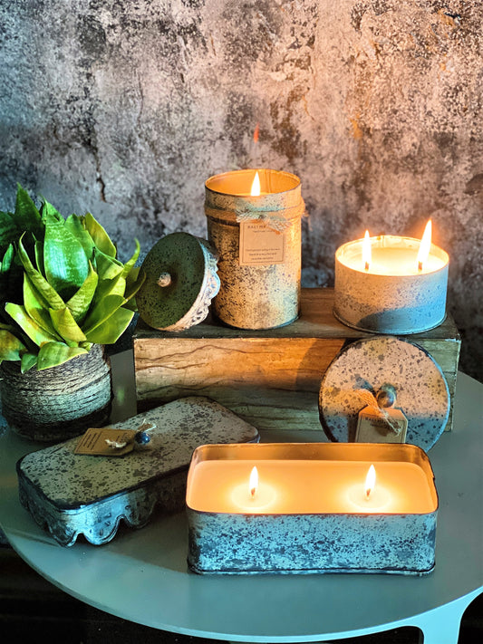 Bali Mantra Victorian Tin Candle 280g - Peach Grapefruit