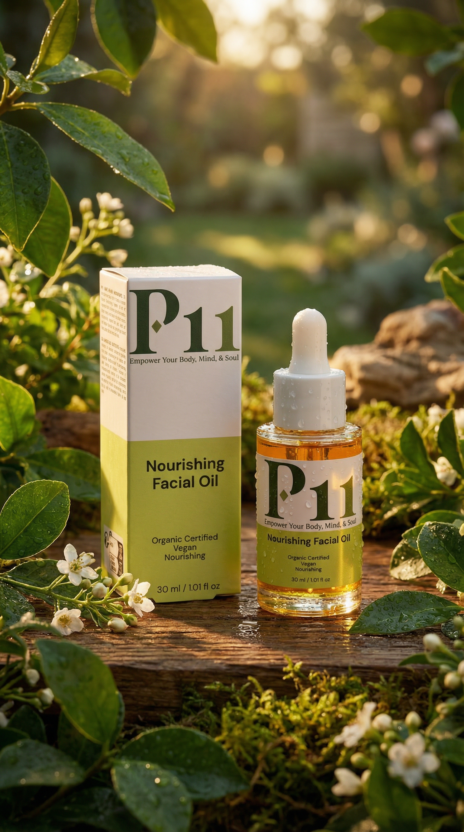 P-11 Nourishing Facial Oil 30ml | Dry Skin Face Oil UK | Rich Botanical Blend | P-Eleven