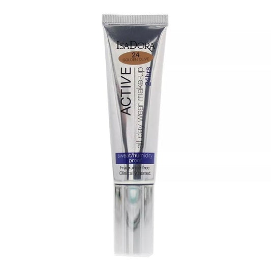 IsaDora Active All Day Wear Foundation 35ml - 24 Golden Olive