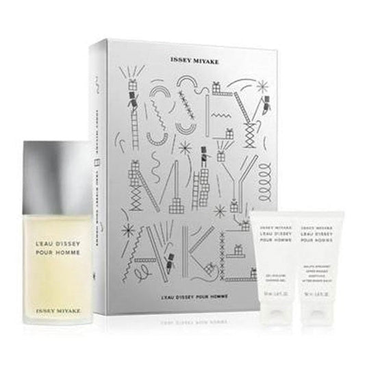 Issey Miyake L'Eau d'Issey Pour Homme Gift Set 125ml EDT + 50ml Shower Gel + 50ml Aftershave Balm