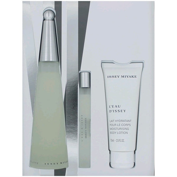 Issey Miyake L'eau d'Issey Gift Set 50ml EDT + 50ml Body Lotion + 50ml Shower Cream
