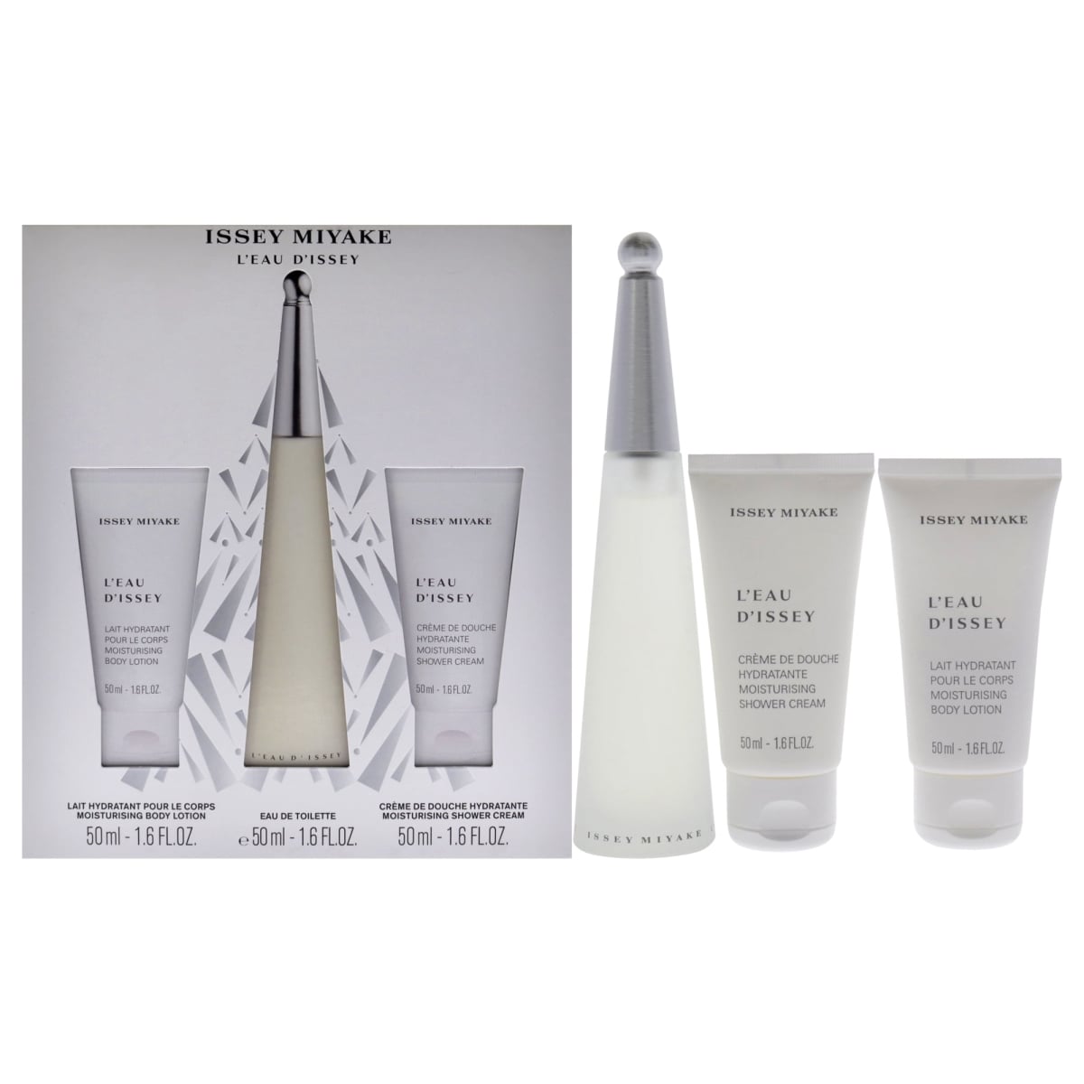 Issey Miyake L'eau d'Issey Gift Set 50ml EDT + 50ml Body Lotion + 50ml Shower Cream