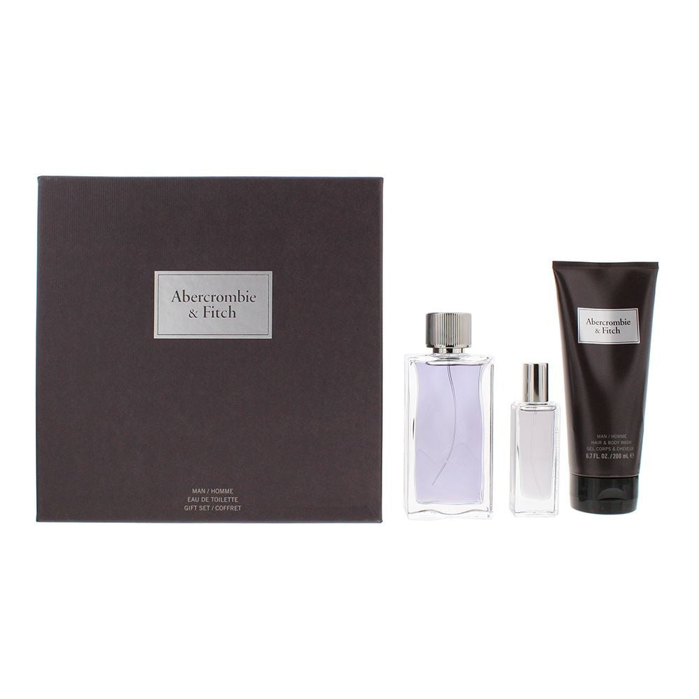 Abercrombie &amp; Fitch First Instinct Gift Set 100ml EDT + 200ml Body Wash