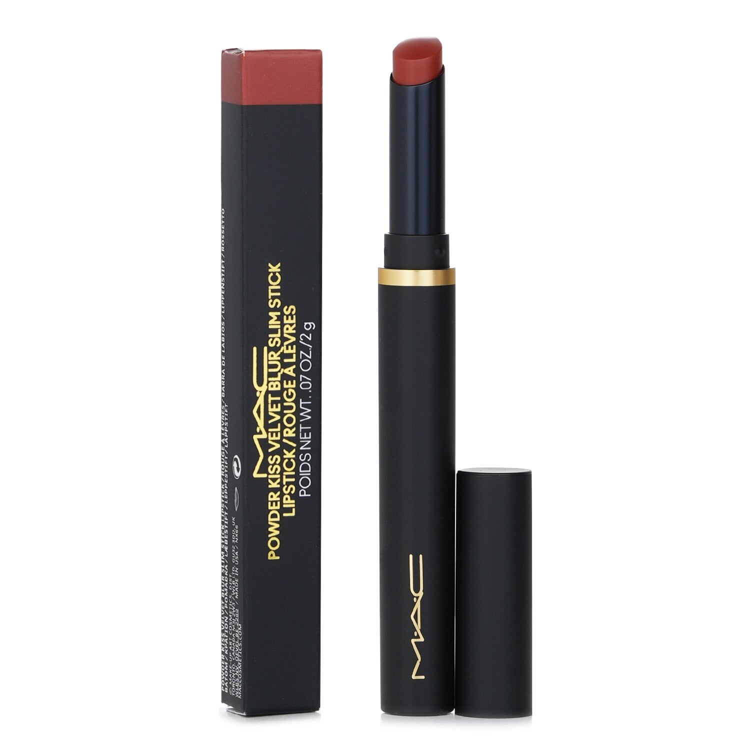 MAC Powder Kiss Velvet Blur Slim Stick Lipstick 2g - Marrakesh Mere
