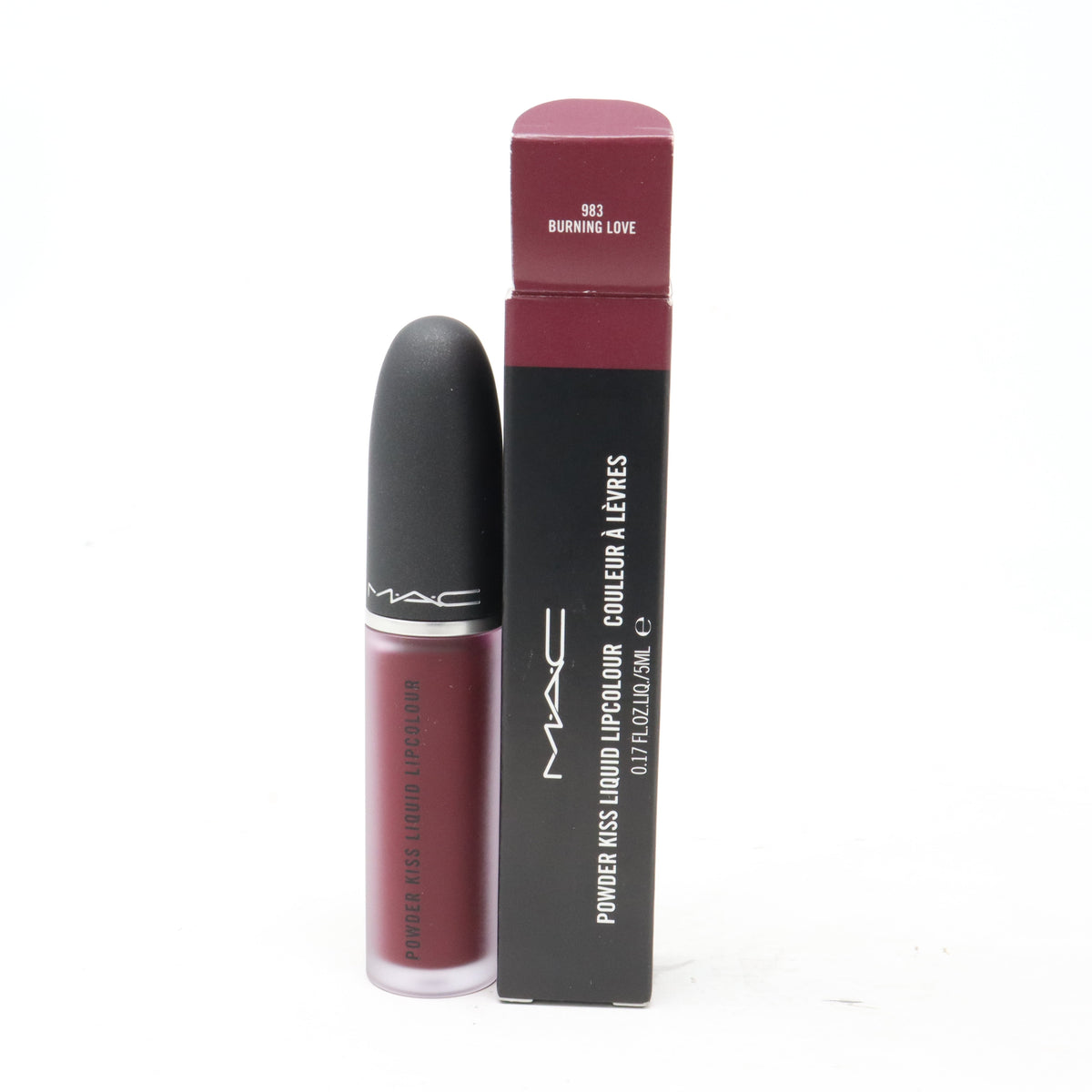 MAC Powder Kiss  Liquid Lip Colour  5ml -  983 Burning Love