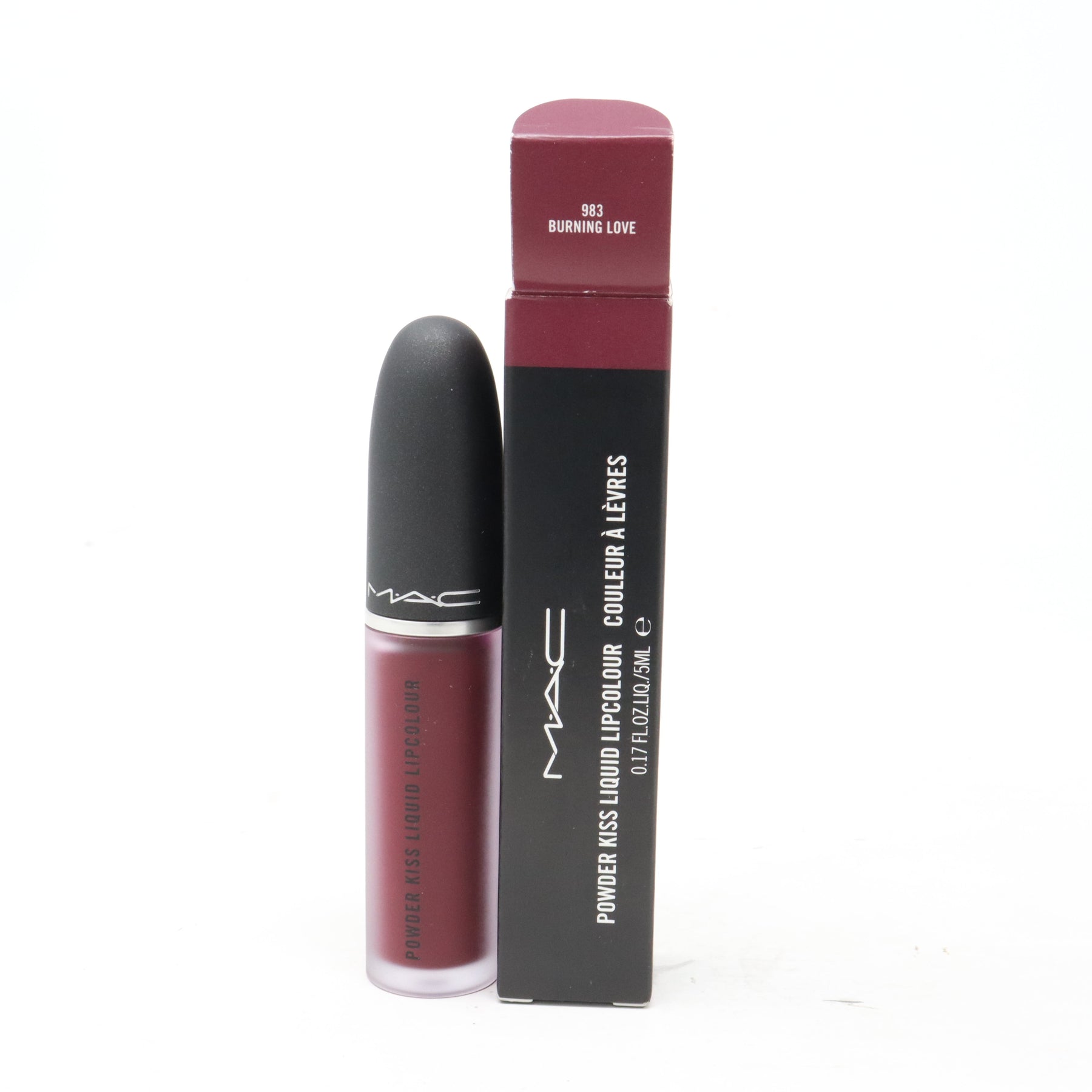 MAC Powder Kiss  Liquid Lip Colour  5ml -  983 Burning Love