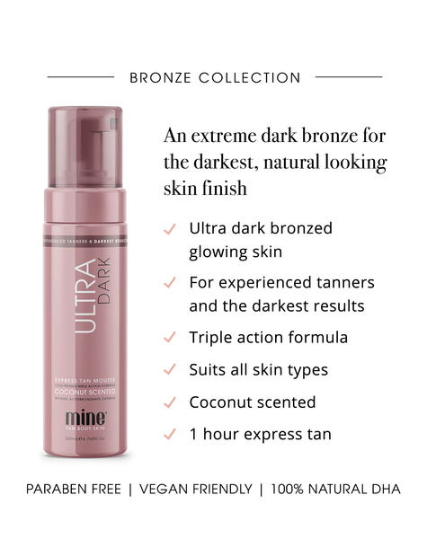 Sunkissed Self Tan Mousse Ultra Dark 200ml