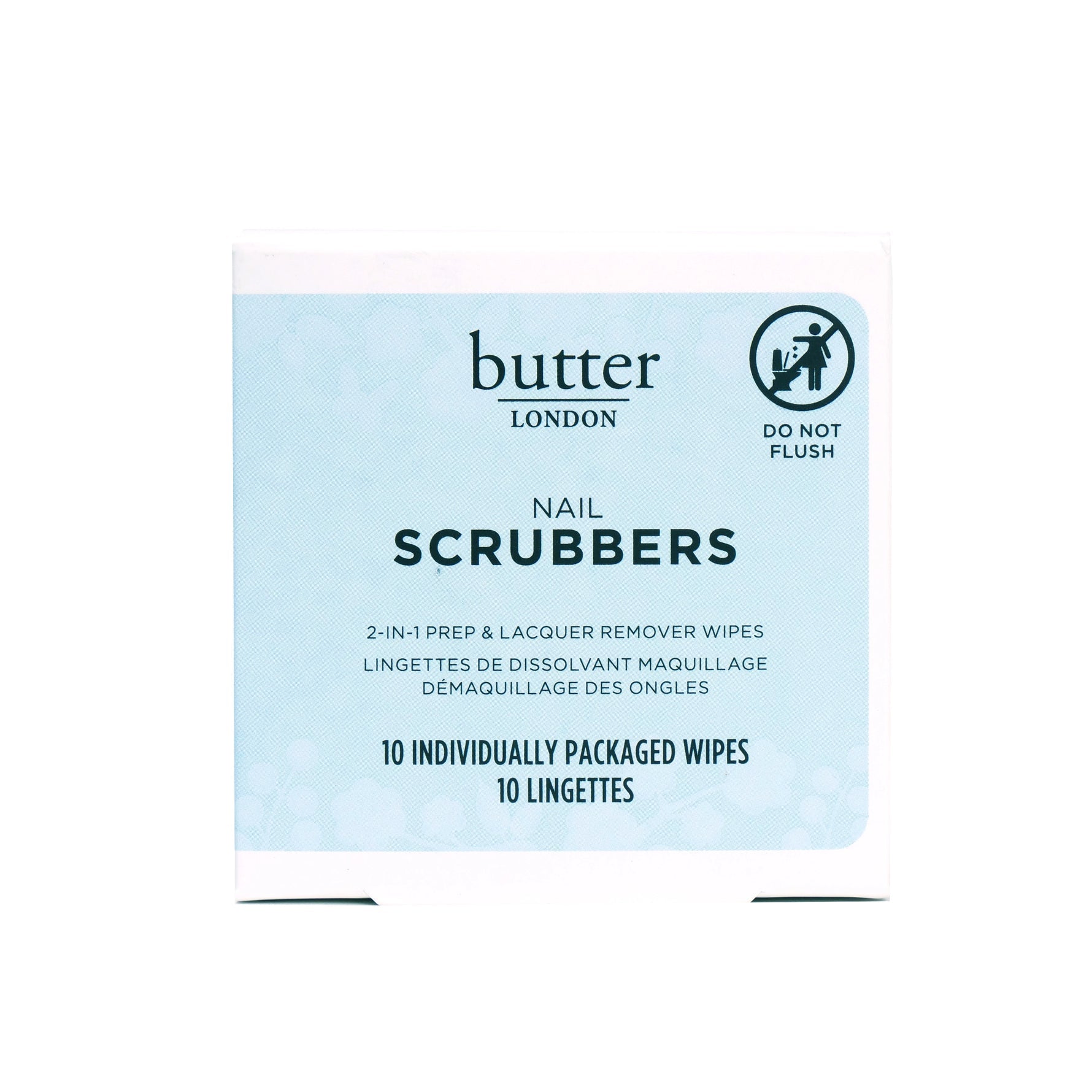Butter London Scrubbers 2in1 Prep & Remover Wraps 10 Pieces
