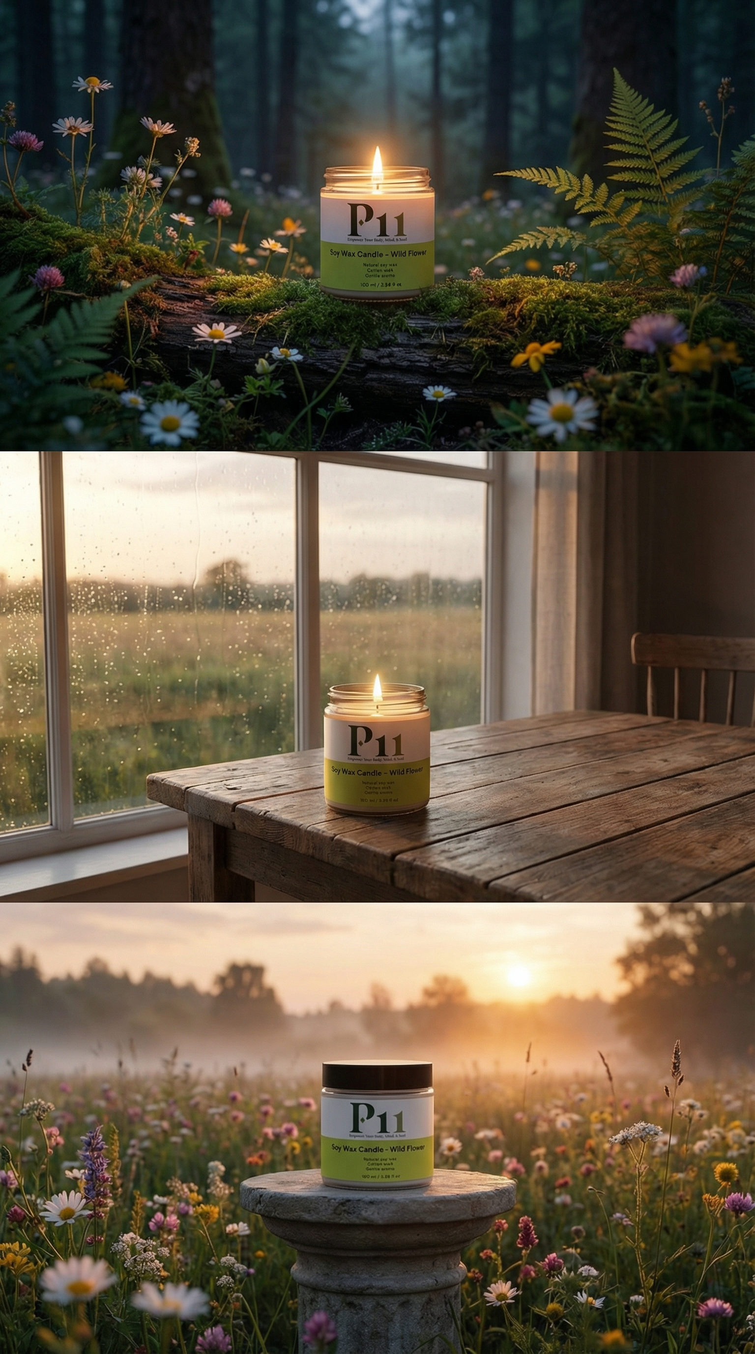 P11 - Soy Wax Candle - Wild Flower