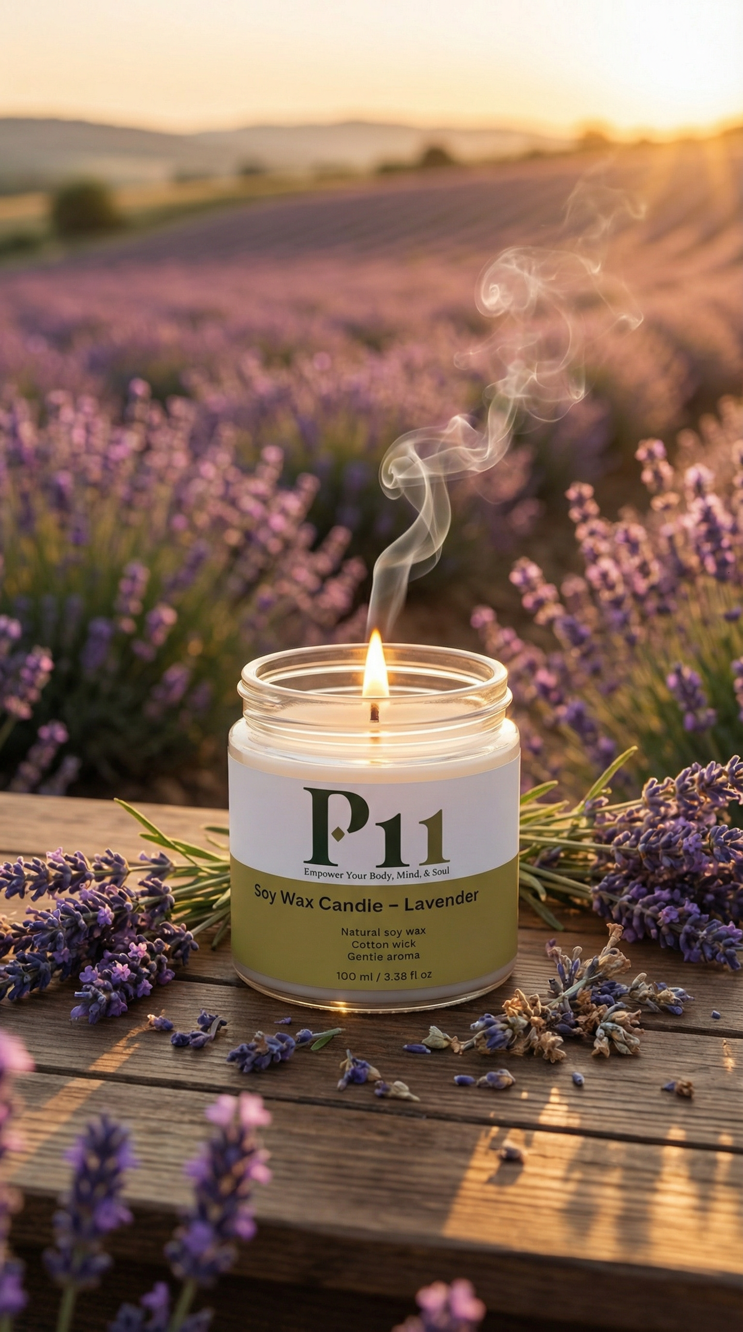 P-11 - Soy Wax Candle, Lavender