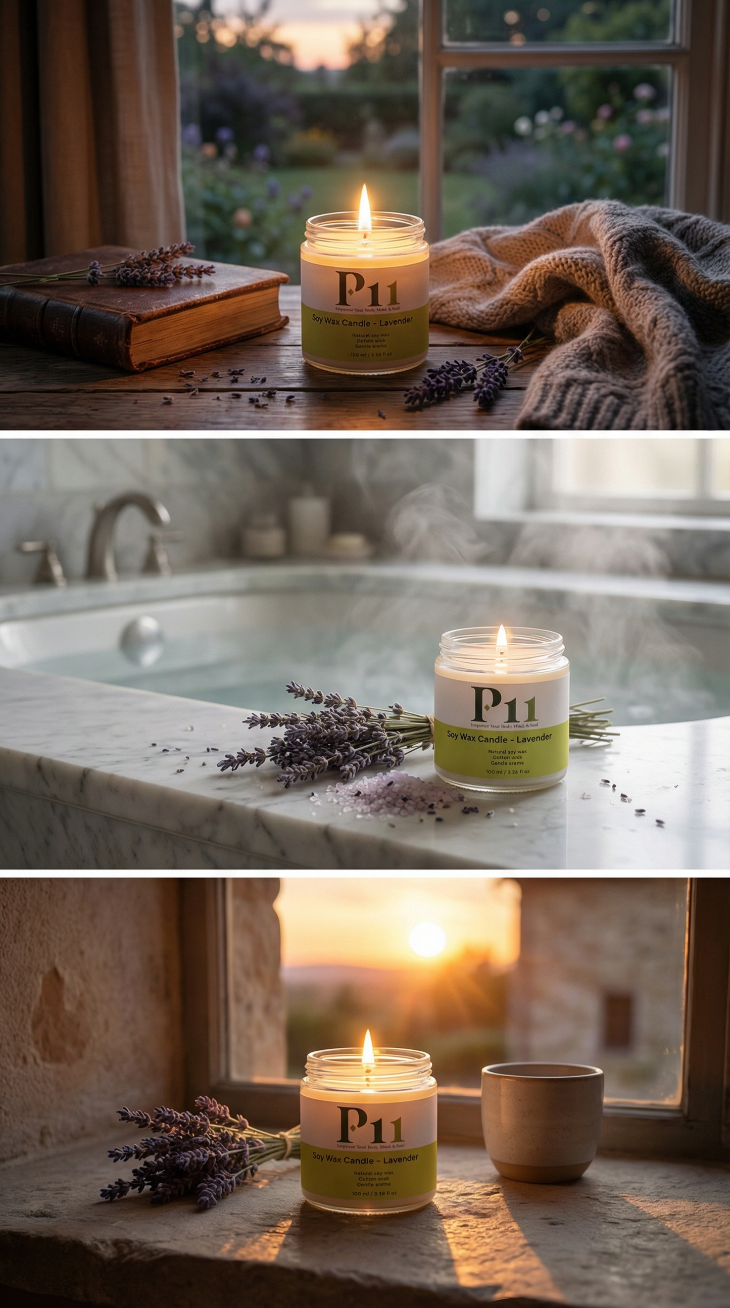 P-11 - Soy Wax Candle, Lavender