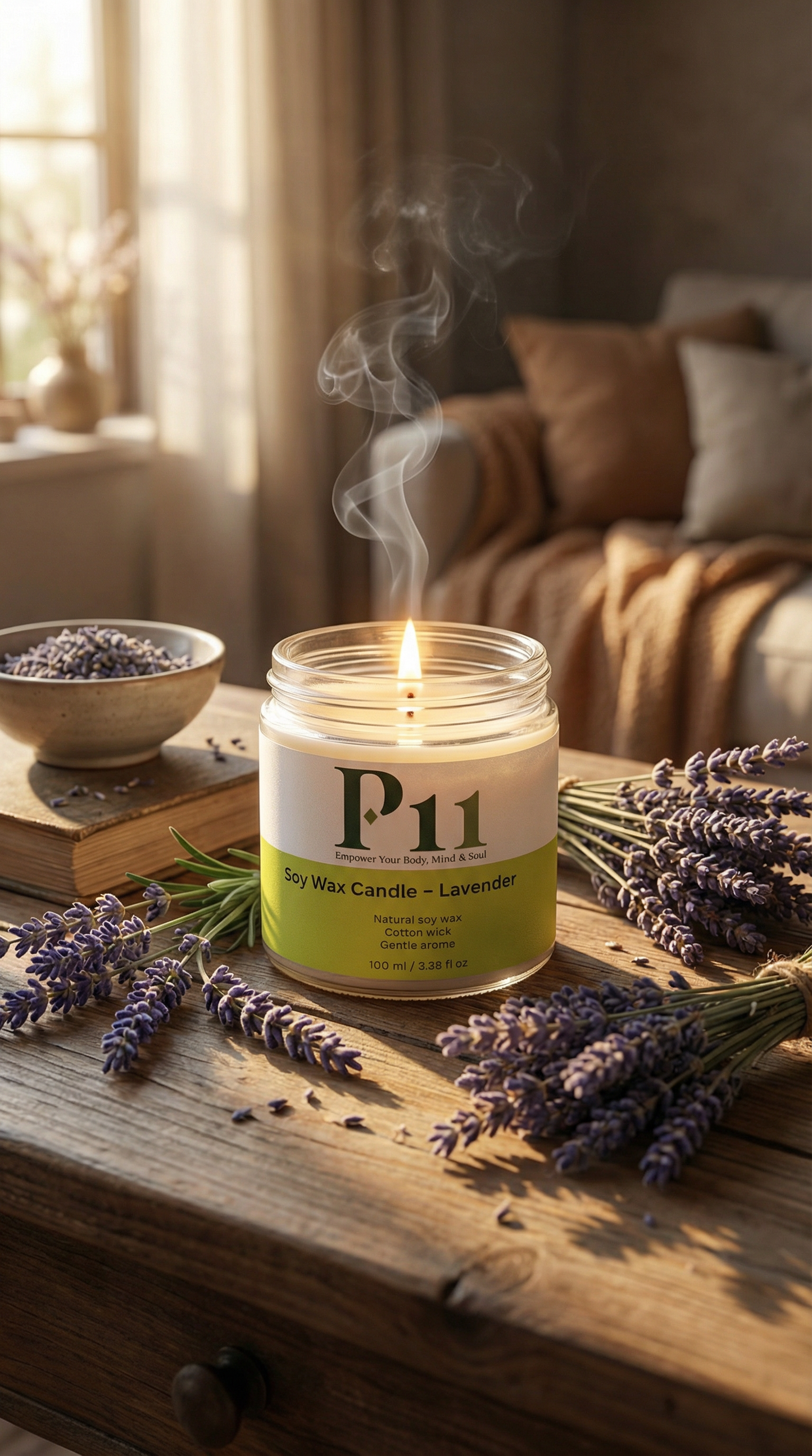 P-11 - Soy Wax Candle, Lavender