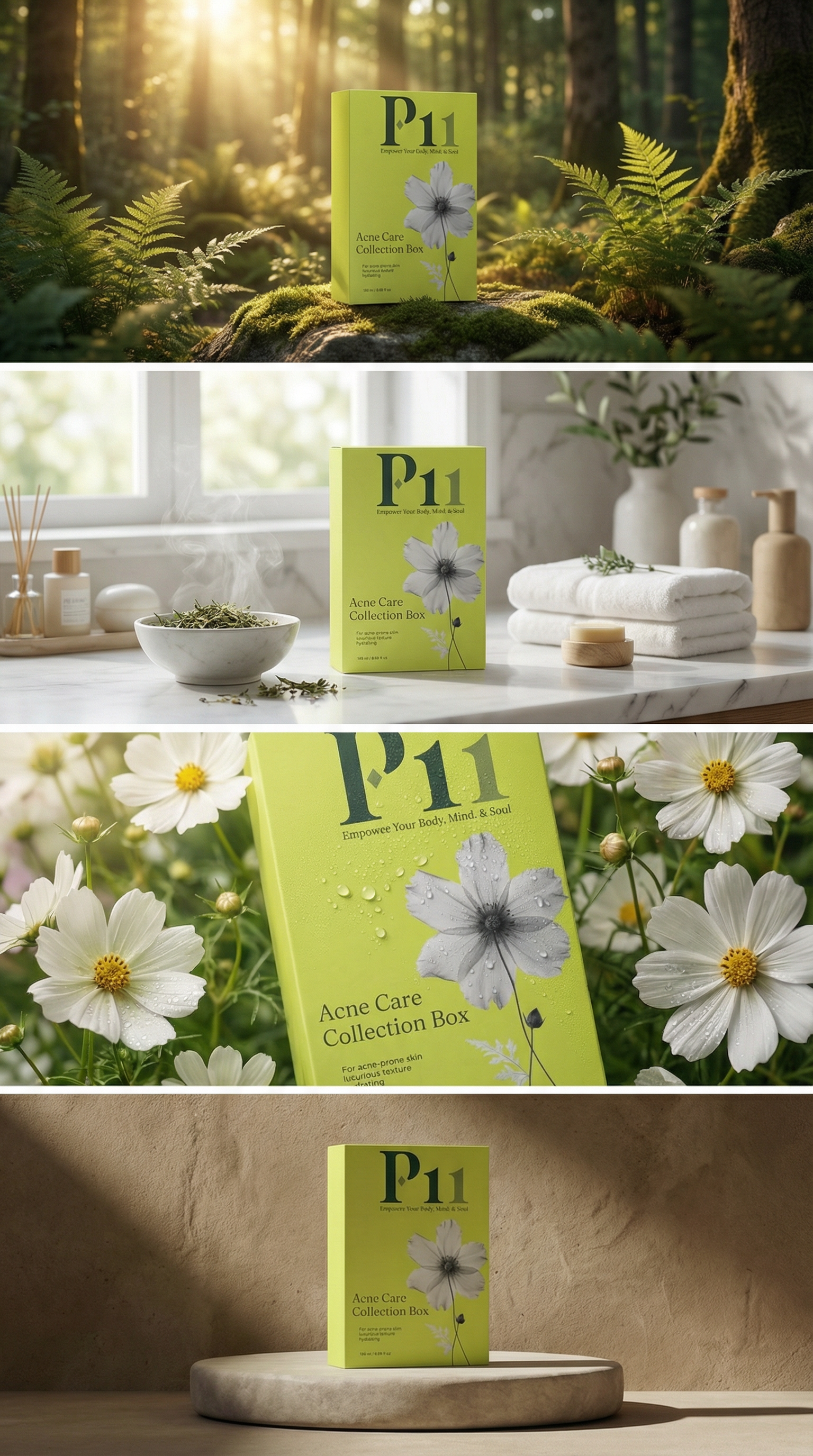 P-11 Acne Care Collection Box | Complete Acne Skincare Routine Set UK | P-Eleven