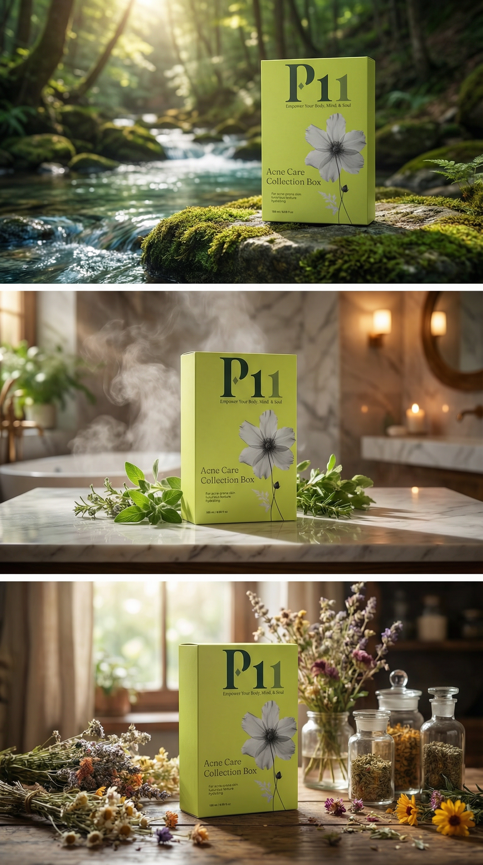 P-11 Acne Care Collection Box | Complete Acne Skincare Routine Set UK | P-Eleven