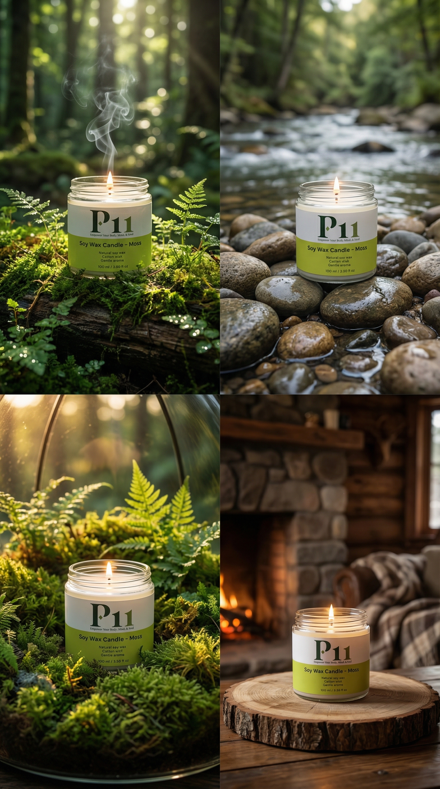 P11 - Soy Wax Candle, Moss