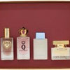 Dolce &amp; Gabbana Miniature Gift Set 5ml Devotion EDP + 5ml Q EDP + 4.5ml Light Blue EDP + 5ml The One EDP