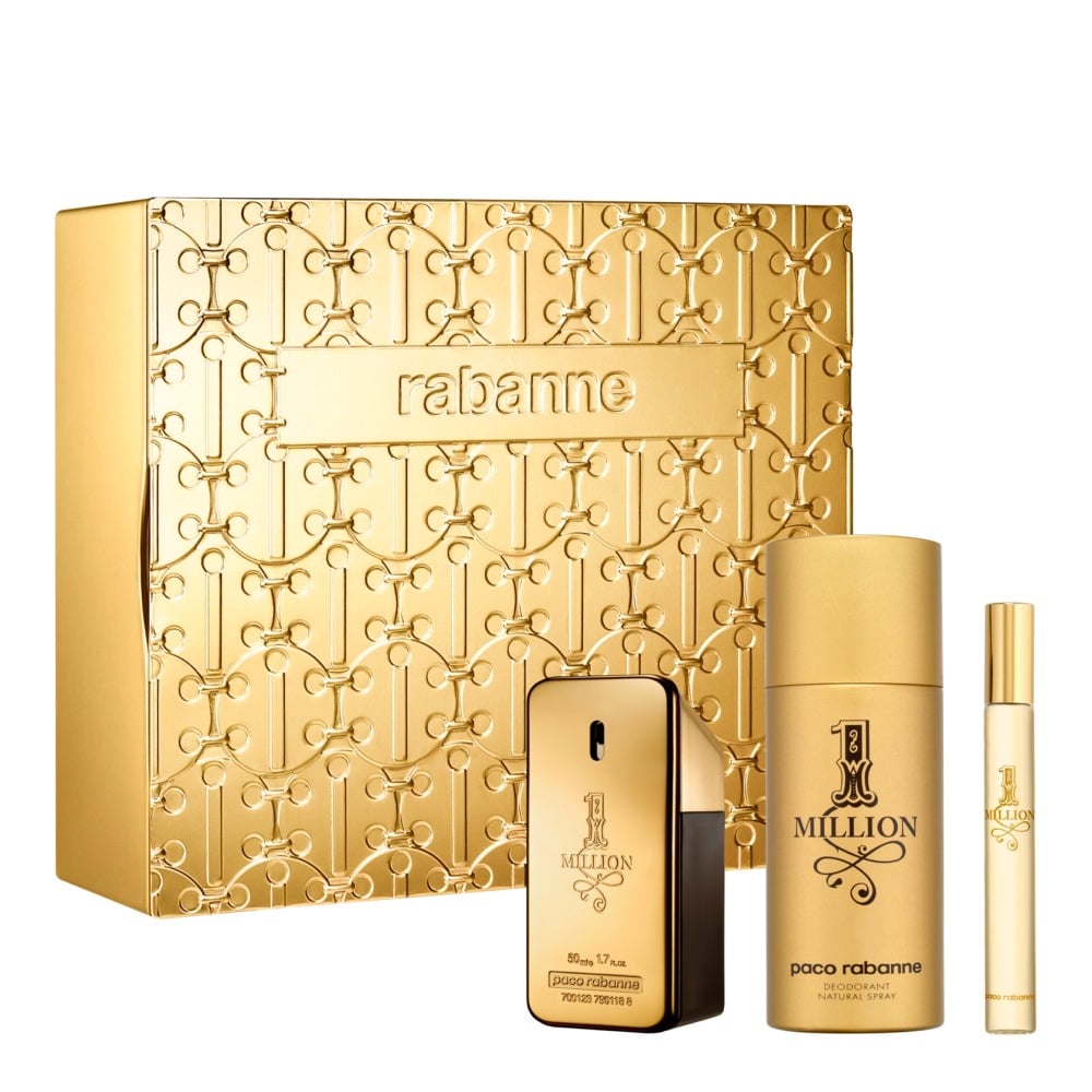 Paco Rabanne Miniatures For Him Gift Set 5ml 1 Million EDT + 5ml 1 Million Elixir EDP + 5ml Invictus EDT + 5ml Phantom EDT