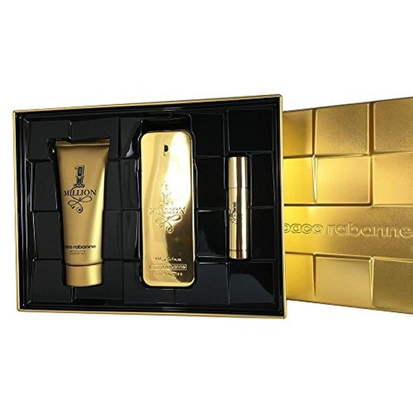Paco Rabanne 1 Million Gift Set 100ml EDT + 10ml EDT + 100ml Shower Gel