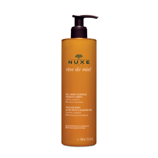 Nuxe Reve de Miel Face and Body Ultra-Rich Cleansing Gel 400ml - Dry/Sensitive Skin