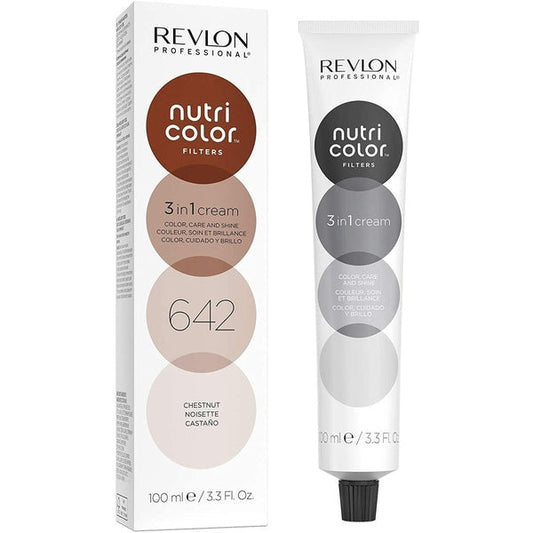 Revlon Nutri Color Filters 3 in 1 Cream Hair Colourant 100ml - 642 Chestnut