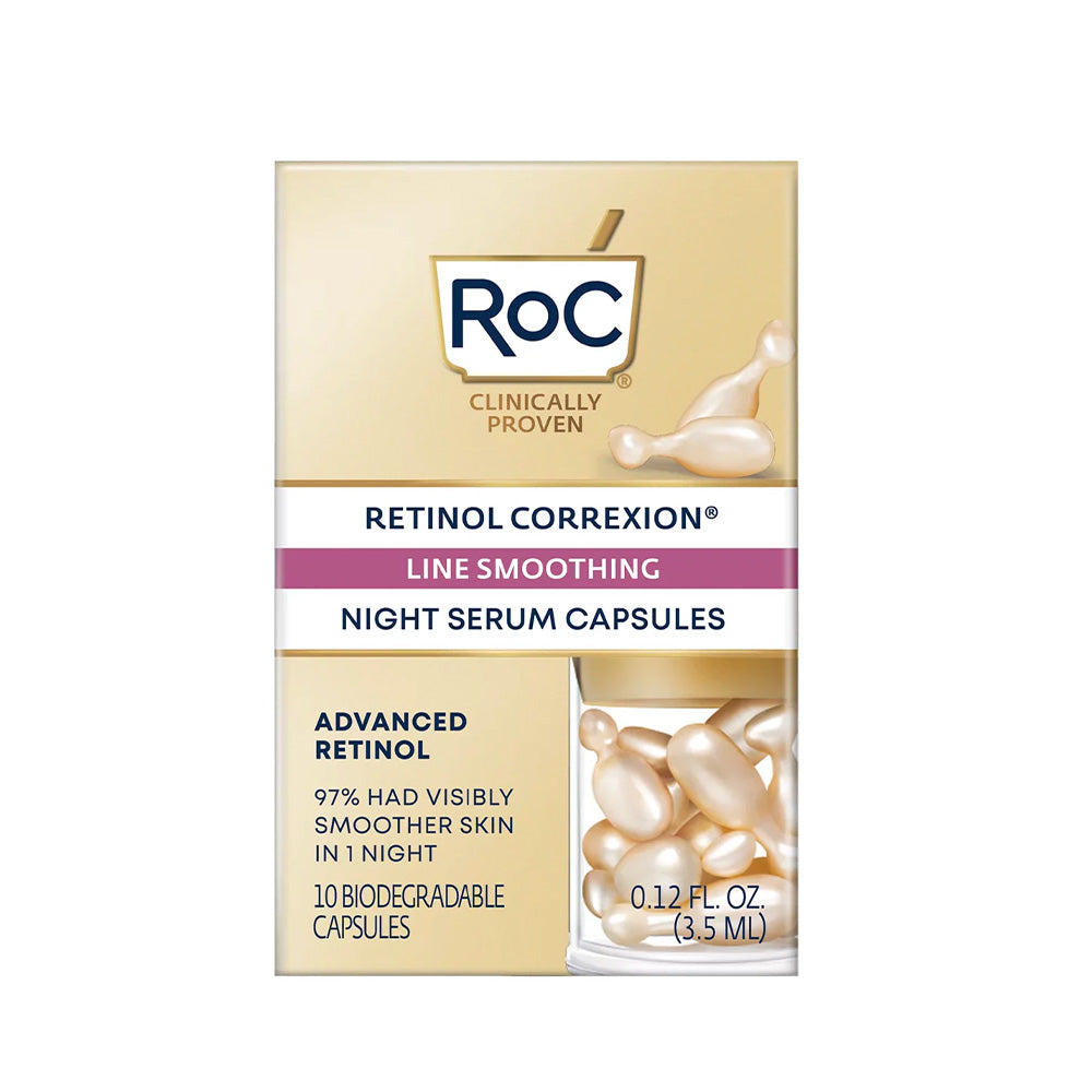 Roc Retinol Correxion Line Smoothing Night Serum 10.5ml - 30 Capsules