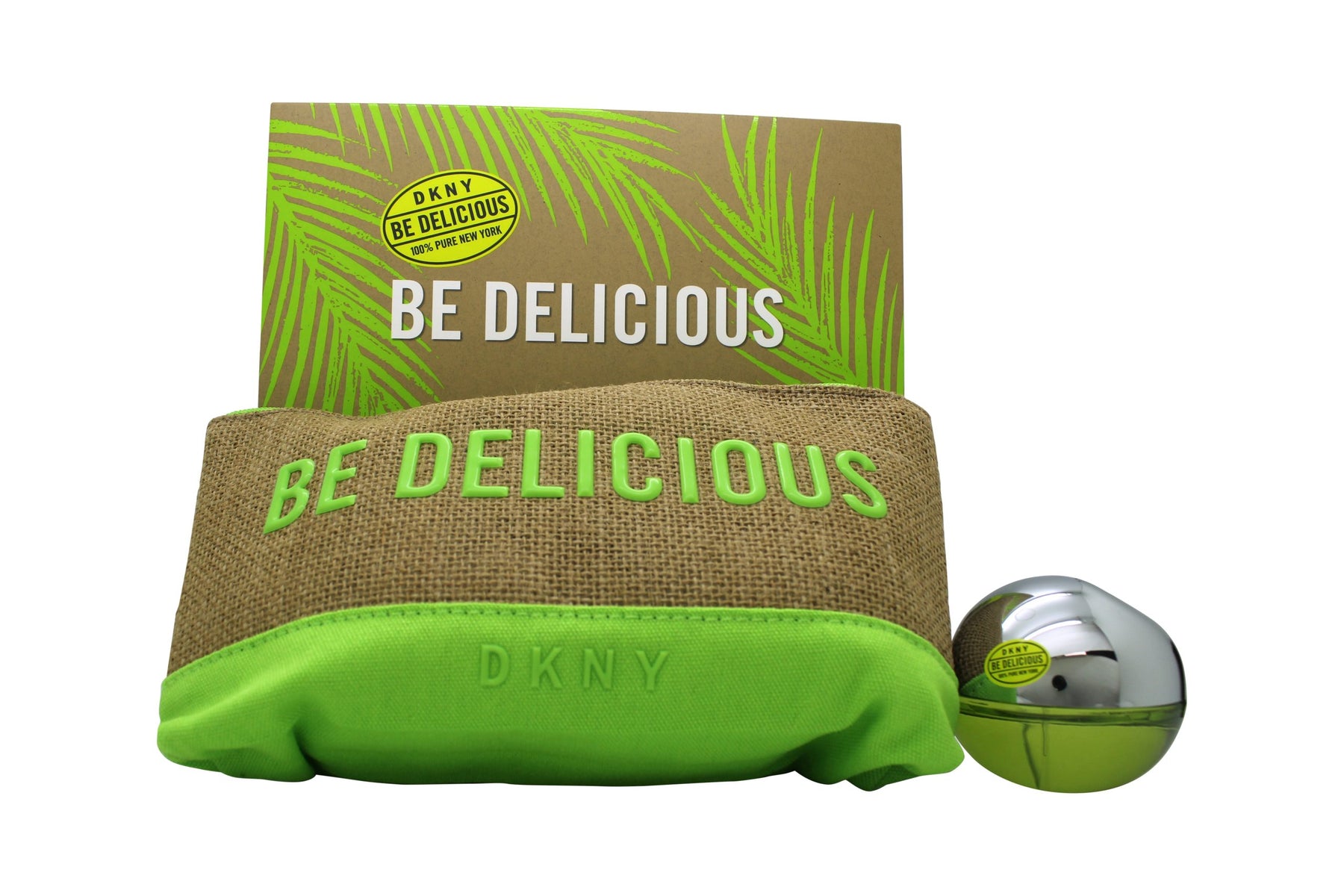 DKNY Be Delicious Gift Set 100ml EDP + 15ml EDP + 100ml Body Lotion + Pouch