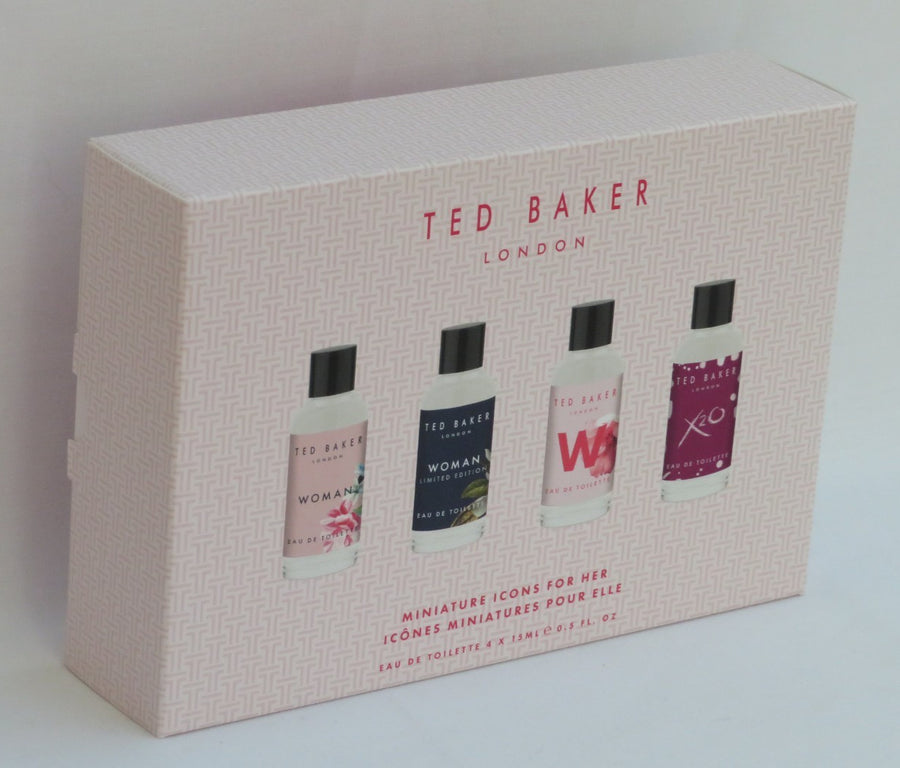 Ted Baker Icons Gift Set 15ml EDT Woman Original + 15ml EDT Woman Limited Edition + 15ml EDT W For Her + 15ml EDT X20 For Her