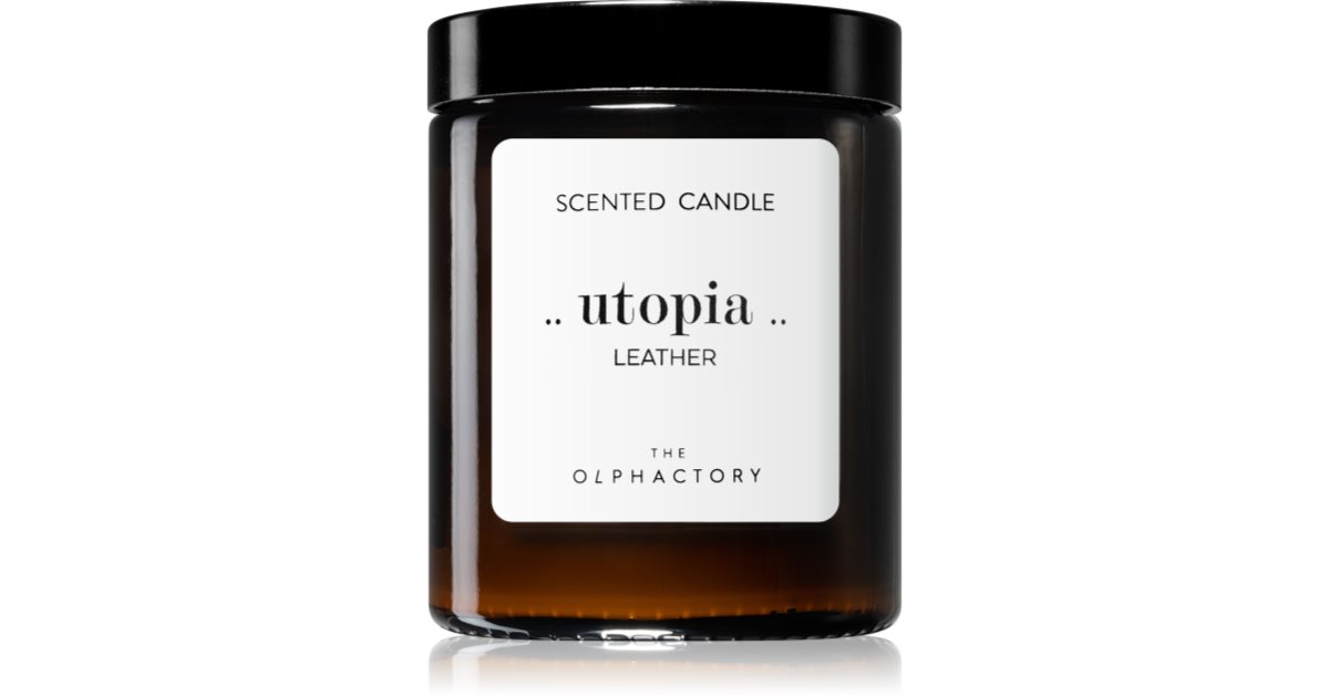 The Olphactory Utopia Leather Scented Candle 135g