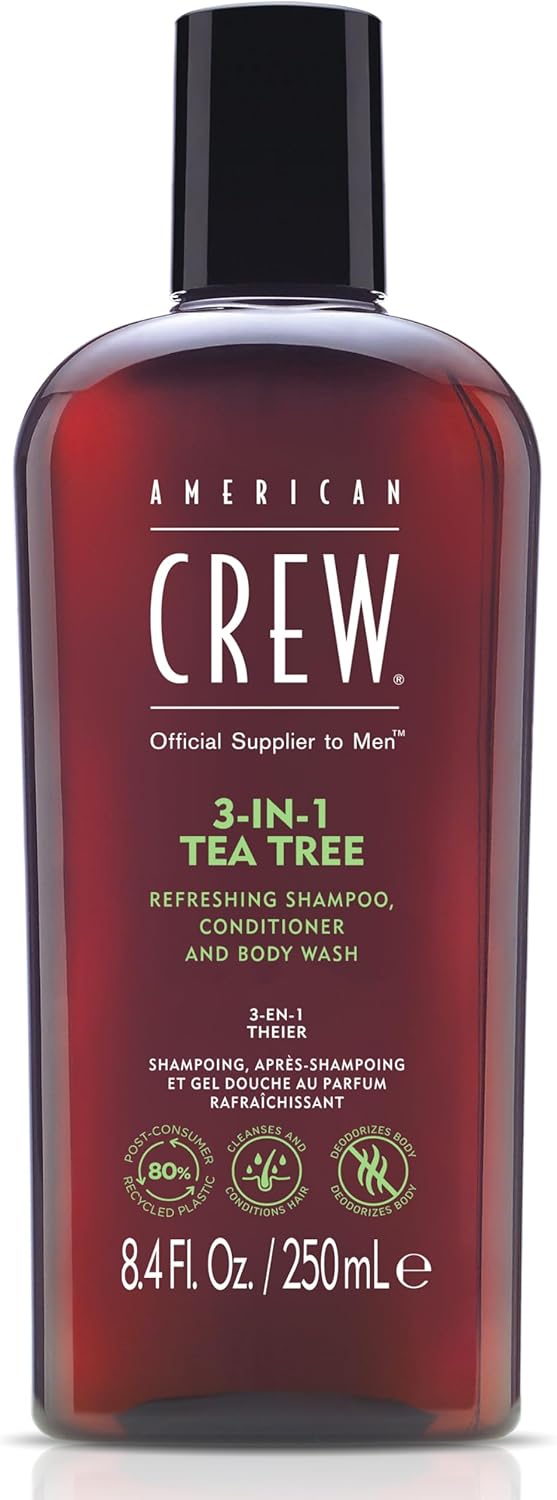 American Crew 3-in-1 Tea Tree shampoo conditioner and body wash 250ml